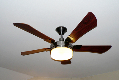 Los Angeles ceiling fans and heaters, magazine floated fan image