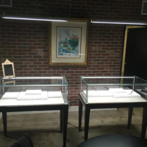 display case lighting installation