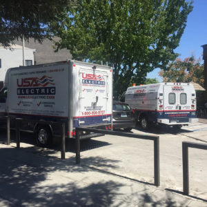 two usa electric vans