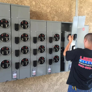 Multi meter wall installation