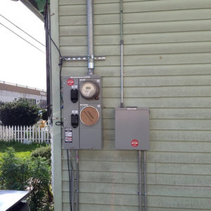outdoor meter install